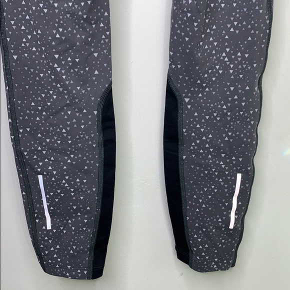 Nike Running Dri-Fit Triangle Print Leggings grey stone small women’s pants - Picture 3 of 8